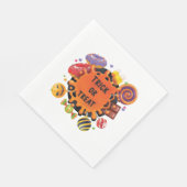 ハロウィーンの子供 スタンダードランチョンナプキン (角)