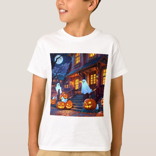 ハロウィーンの子供Tシャツ Tシャツ (正面)