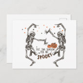 ハロウィーンの季節不気味だ シーズンポストカード (正面/裏面)