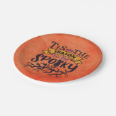 ハロウィーンの季節不気味になる ペーパープレート (アングル)