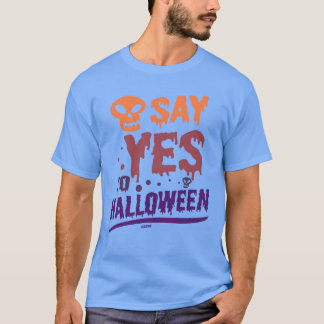 ハロウィーンの家族にyesを言う tシャツ