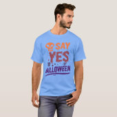 ハロウィーンの家族にyesを言う tシャツ (正面フル)