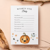 ハロウィーンの小さなブーがベビーの願い 招待状