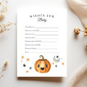 ハロウィーンの小さなブーがベビーの願い 招待状