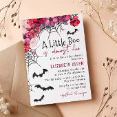 ハロウィーンの小さなブーはほとんど赤ちゃんシャワーが必要 招待状