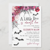 ハロウィーンの小さなブーはほとんど赤ちゃんシャワーが必要 招待状 (正面)