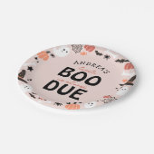 ハロウィーンの小さなブーはほとんど赤ちゃんシャワー ペーパープレート (アングル)