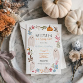 ハロウィーンの小さなブー幽霊少年の子供たち1st誕生日 招待状