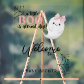 ハロウィーンの小さなブー幽霊歓迎ベビーシャワー アクリルサイン (ニュートラル)