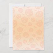 ハロウィーンの小さなブー赤ちゃんシャワー 招待状 (裏面)