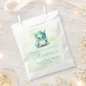 ハロウィーンの小さなモンスターボーイ赤ちゃんシャワー フェイバーバッグ (クリップ留めされた状態)