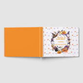 ハロウィーンの小さな足不気味、甘い赤ちゃんシャワー ゲストブック (全面)