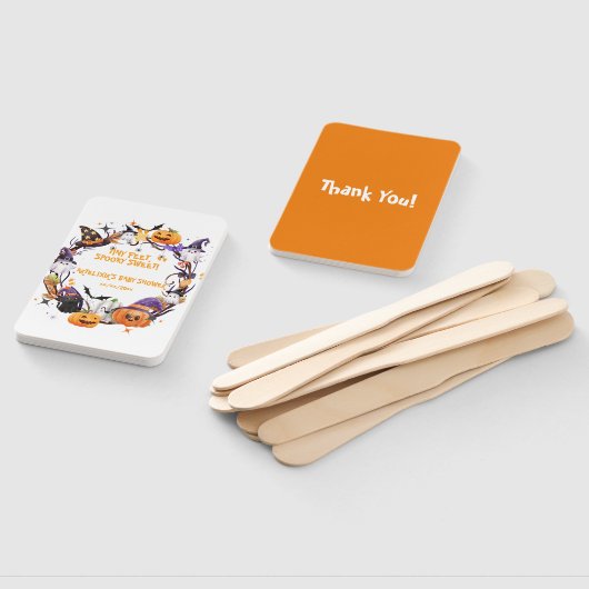 ハロウィーンの小さな足不気味、甘い赤ちゃんシャワー ハンドファン (組立なし)