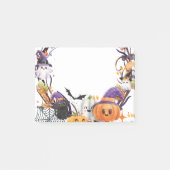 ハロウィーンの小さな足不気味、甘い赤ちゃんシャワー ポストイット (正面)