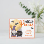 ハロウィーンの小人客の訪問 シーズンカード (スタンド正面)