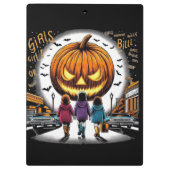 ハロウィーンの少女 クリップボード (裏面)