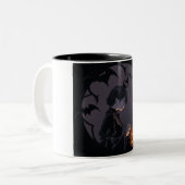 ハロウィーンの少女 ツートーンマグカップ (正面左)