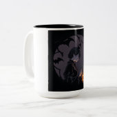 ハロウィーンの少女 ツートーンマグカップ (正面左)