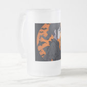 ハロウィーンの少女 フロストグラスビールジョッキ (正面左)