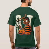 ハロウィーンの少年Tシャツ Tシャツ (裏面)