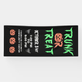 ハロウィーンの幹、またはカボチャのコミュニティを屋外で扱う 横断幕 (横)