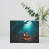 ハロウィーンの幻想的な森 シーズンポストカード (スタンド正面)