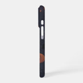 ハロウィーンの幽霊とカボチャのスマホケース iPhoneケース (左側面)
