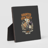 ハロウィーンの幽霊に取り憑かれためんどりのパーティー フォトプラーク (正面)