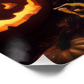 ハロウィーンの幽霊に取り憑かれたパンプキンパッチキング ポスター (コーナー)