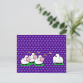 ハロウィーンの幽霊に扮したヒツジが「ブー」に向かう。 ポストカード (スタンド正面)