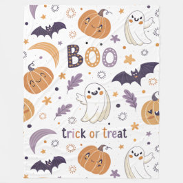 ハロウィーンの幽霊のかわいいビッグフリースブランケット フリースブランケット