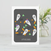 ハロウィーンの幽霊のスプリンクルカード (スタンド正面)