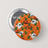 ハロウィーンの幽霊の不気味なカボチャ畑 缶バッジ (正面&裏面)