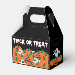 ハロウィーンの幽霊の不気味なパンプキンパッチお菓子入れボックス フェイバーボックス