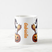 ハロウィーンの幽霊の名入れコーヒーマグ コーヒーマグカップ (中央)