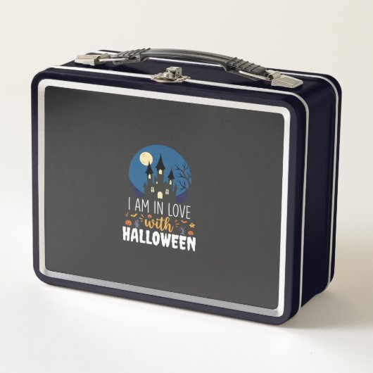 ハロウィーンの幽霊の城に恋してる_1 メタルランチボックス (正面)