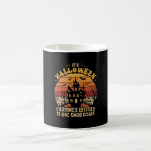 ハロウィーンの幽霊の家の良い恐怖デザイン_1 コーヒーマグカップ (中央)