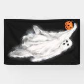 ハロウィーンの幽霊の飾り 横断幕 (横)