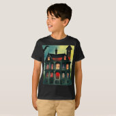 ハロウィーンの幽霊の館 Tシャツ (正面フル)