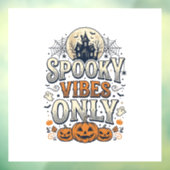ハロウィーンの幽霊カボチャデザイン_1 スプーキーな雰囲気限定 ウィンドウサイン (シート3)