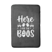 ハロウィーンの幽霊デザイン Here For The Boos_1 バスマット (正面縦)