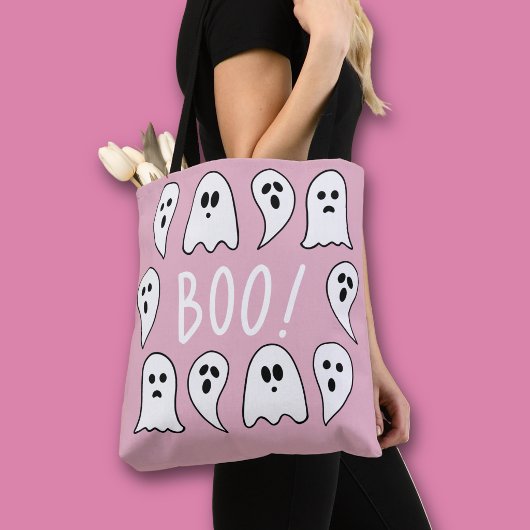ハロウィーンの幽霊ブー トートバッグ