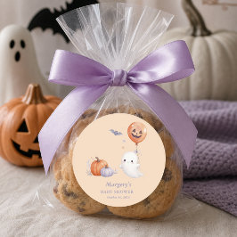 ハロウィーンの幽霊ベビーシャワー ラウンドシール
