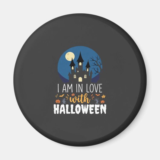 ハロウィーンの幽霊城に恋してる_1 マグネット (正面)