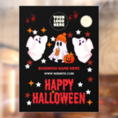 ハロウィーンの幽霊 かわいい オカルトな装飾をカスタマイズ ウィンドウサイン (シート2)