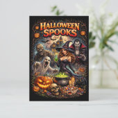 ハロウィーンの幽霊 サンキューカード (スタンド正面)