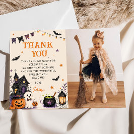 ハロウィーンの幽霊 スプーキー 誕生日パーティー 写真 サンキューカード