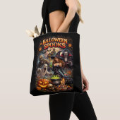 ハロウィーンの幽霊 トートバッグ (クローズアップ)
