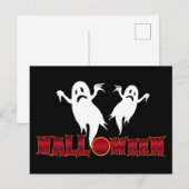 ハロウィーンの幽霊 ポストカード (正面/裏面)