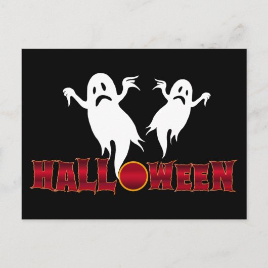 ハロウィーンの幽霊 ポストカード (正面)